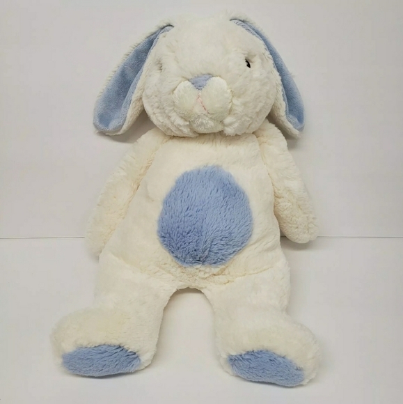 Aurora Baby 15" White Blue Bunny Rabbit Floppy Ears Plush - Picture 1 of 3